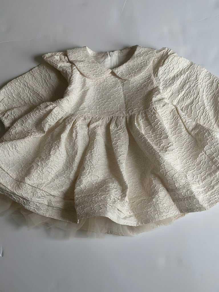 Collar Jacquard Dress
