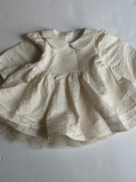 Collar Jacquard Dress
