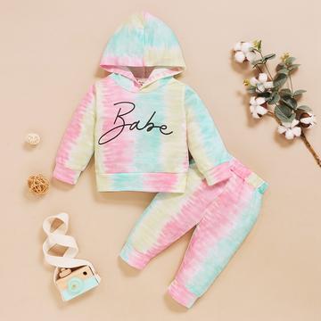 Tie Dye Babe Hoodie Set