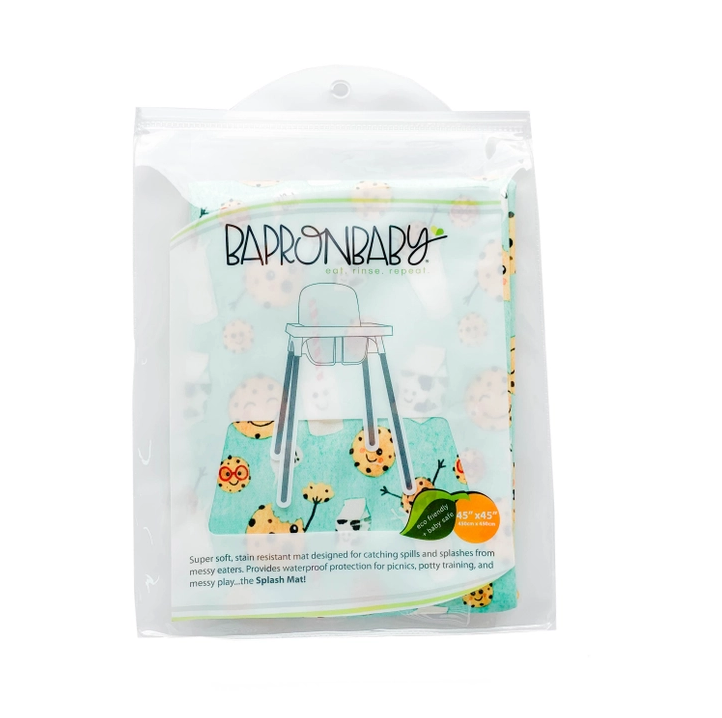 Organic Produce Splash Mat - A Waterproof Catch-All for Highchair