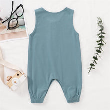 Load image into Gallery viewer, Tyler Unisex Sleeveless Romper-Teal
